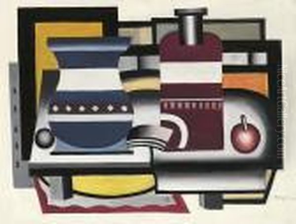 Nature Morte Oil Painting by Fernand Leger