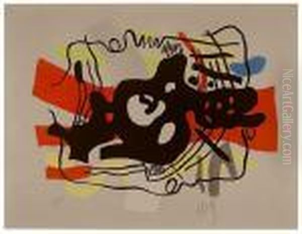 La Racine Noire Oil Painting by Fernand Leger