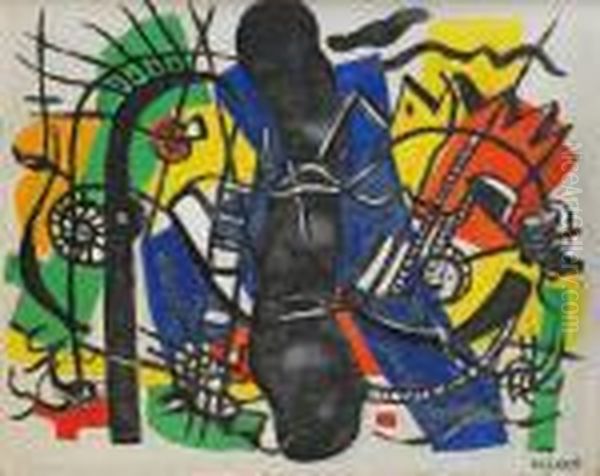 La Fumee Noire Oil Painting by Fernand Leger