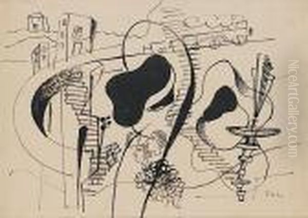La Ville Oil Painting by Fernand Leger