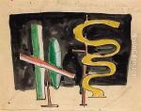 Helicoide Et Queue D'avion Oil Painting by Fernand Leger