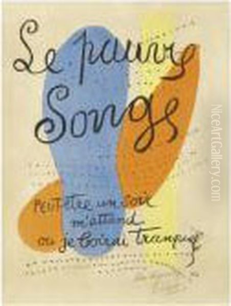 Les Illuminations: Comedie De La Soif (saphire 26) Oil Painting by Fernand Leger