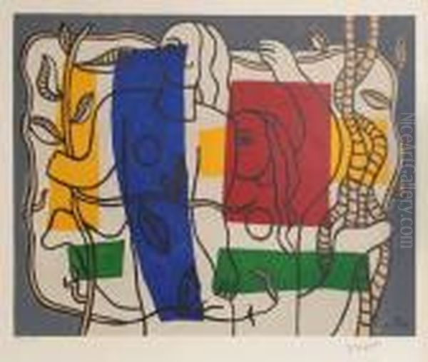 Le Jardin Oil Painting by Fernand Leger