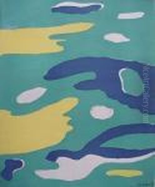 Leger- Abstract- Lithograph Oil Painting by Fernand Leger