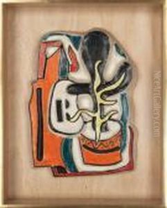 Composition Au Vase De Fleurs