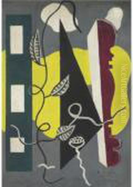 Composition Oil Painting by Fernand Leger