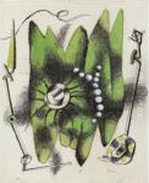 Objets Oil Painting by Fernand Leger