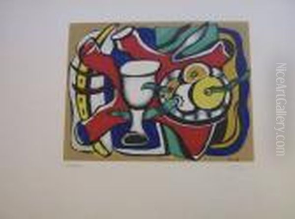 Nature Mort A La Coupe Oil Painting by Fernand Leger