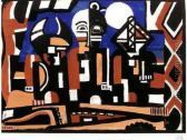 Decor Pour Les Ballets Suedois Oil Painting by Fernand Leger
