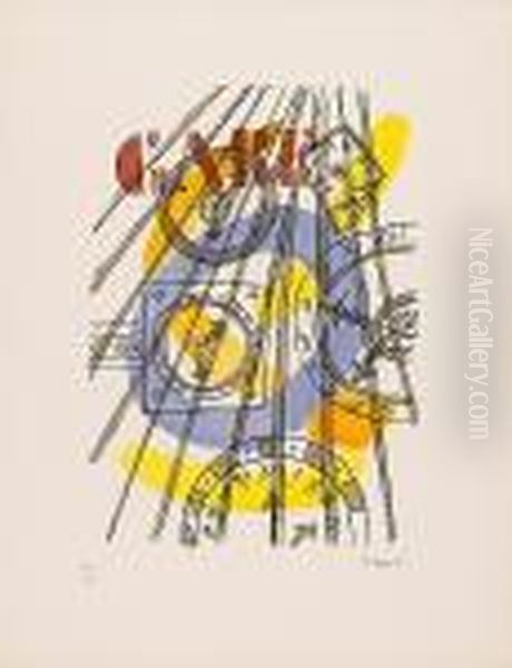 Les Abattoirs To La Ruche From La Ville Oil Painting by Fernand Leger