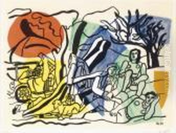 La Partie De Campagne Oil Painting by Fernand Leger