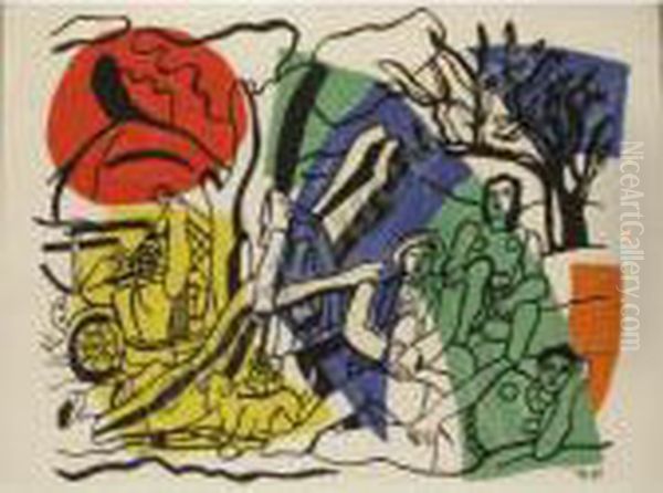The Parade Oil Painting by Fernand Leger