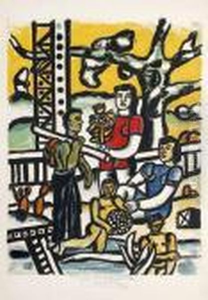 La Partie De Campagne Oil Painting by Fernand Leger