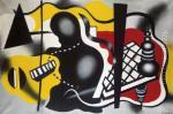 Composition Oil Painting by Fernand Leger