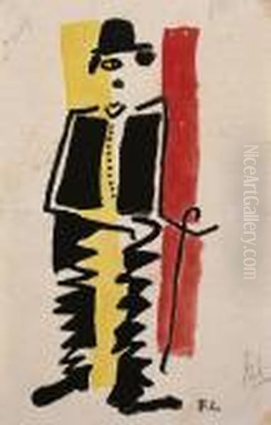 Charlot Oil Painting by Fernand Leger