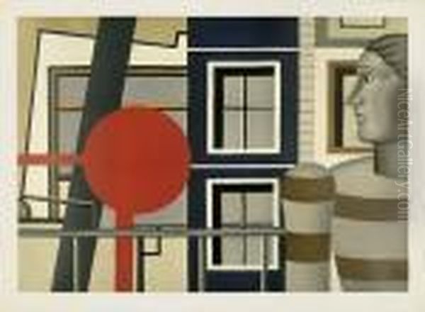 Homme Dans La Ville Oil Painting by Fernand Leger