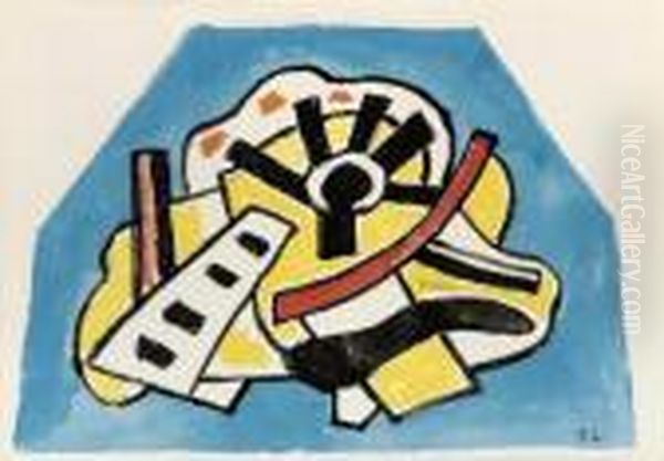 Etude De Murale Oil Painting by Fernand Leger