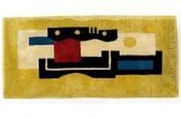 Tapis Rectangulaire Oil Painting by Fernand Leger