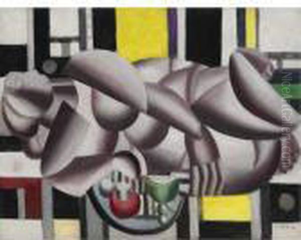 La Femme Couchee Oil Painting by Fernand Leger