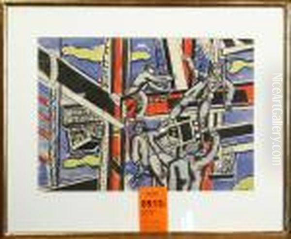 Les Constructeurs Oil Painting by Fernand Leger