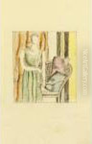 Etude Pour Le Portrait De Mme. D. (mrs. Chester Dale) Oil Painting by Fernand Leger