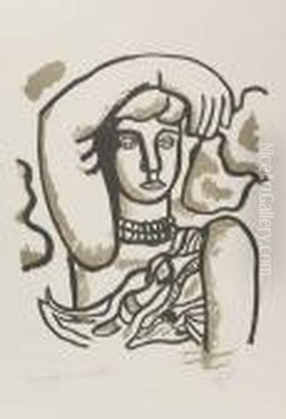 Marie L'acrobate Oil Painting by Fernand Leger