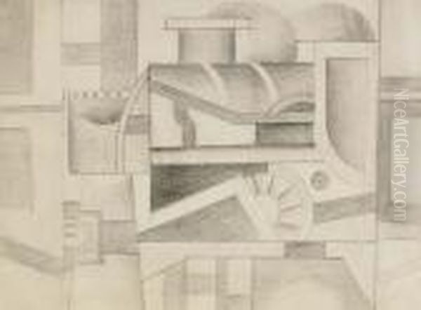 La Gare Oil Painting by Fernand Leger