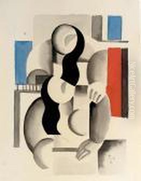 Etude Pour Le Grand Dejeuner Oil Painting by Fernand Leger