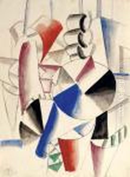 Contrastes De Formes Oil Painting by Fernand Leger