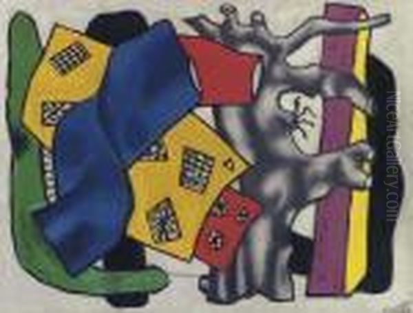La Racine Grise Oil Painting by Fernand Leger