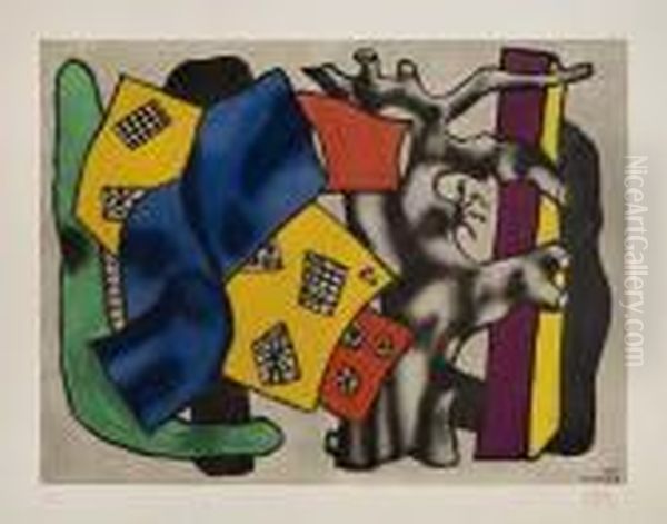 Racine Grise Oil Painting by Fernand Leger