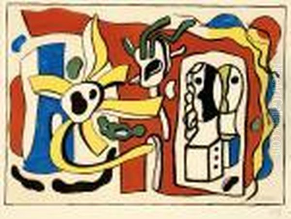 Composition Oil Painting by Fernand Leger