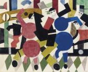 Etude Pour Le Rideau Du Ballet Les Patineurs