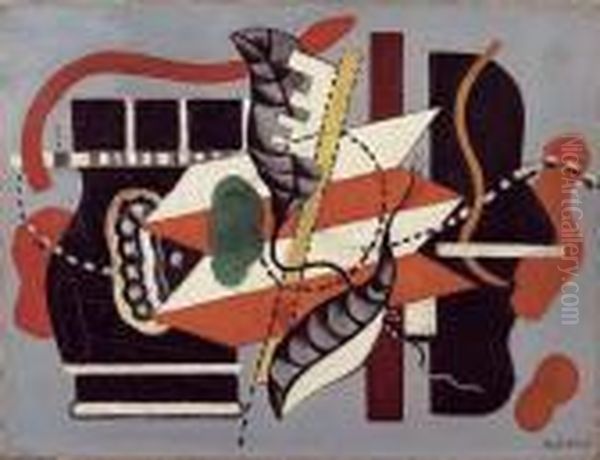 Nature Morte Au Profil Oil Painting by Fernand Leger