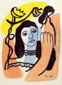 Femme A La Fleur