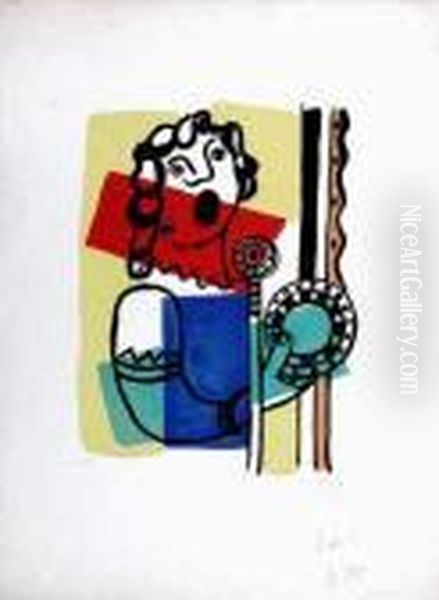 Chanteuse Oil Painting by Fernand Leger