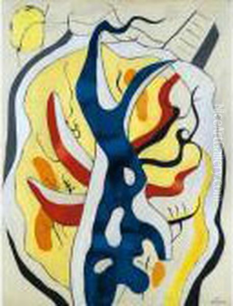 Composition Oil Painting by Fernand Leger