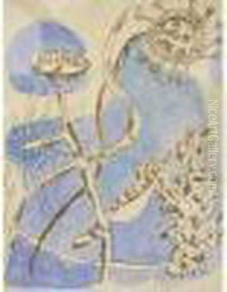 Composition Florale Oil Painting by Fernand Leger