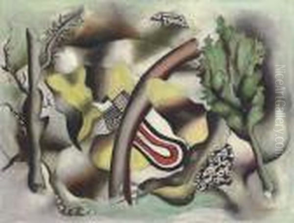 Paysage Oil Painting by Fernand Leger