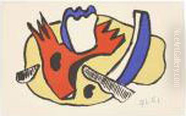 Untitled Oil Painting by Fernand Leger