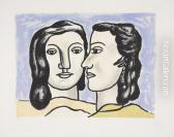 Untitled Oil Painting by Fernand Leger