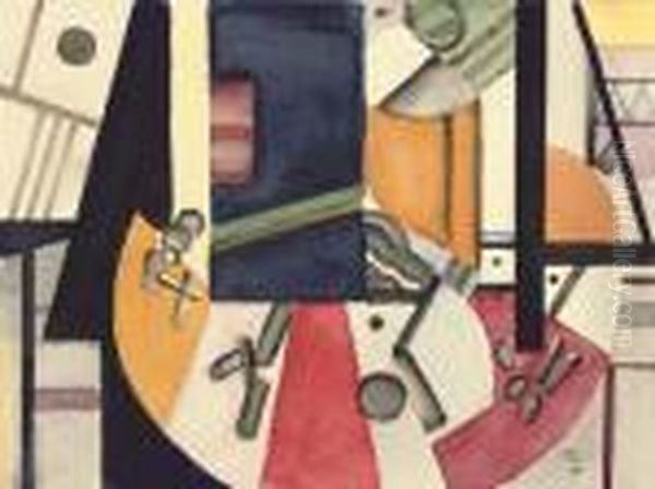 Nature Morte Oil Painting by Fernand Leger