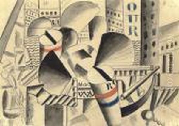 Le Remorqueur Oil Painting by Fernand Leger