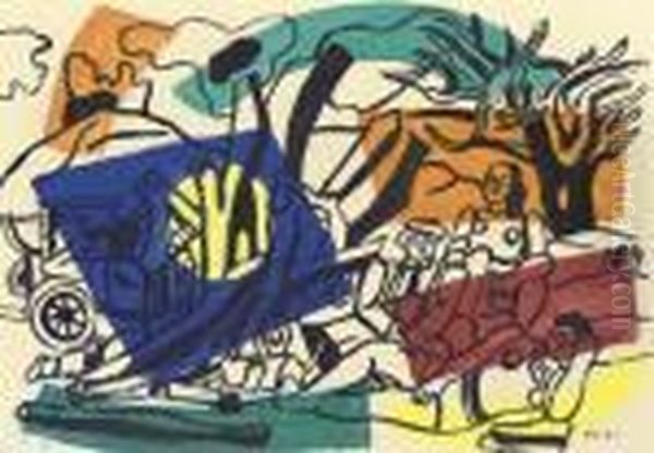 La Partie De Campagne Oil Painting by Fernand Leger