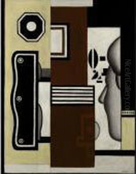 Le Profil Oil Painting by Fernand Leger