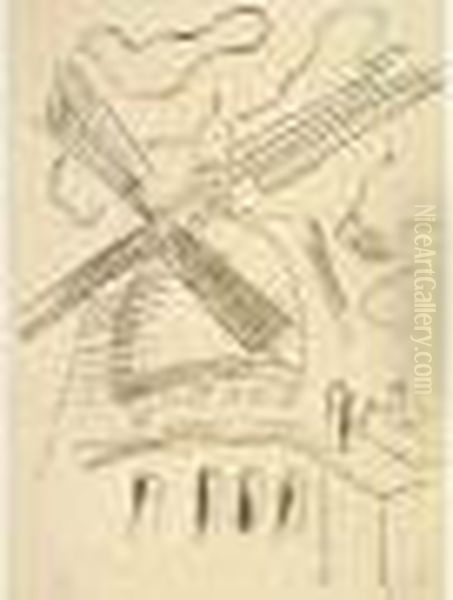 Le Moulin Oil Painting by Fernand Leger