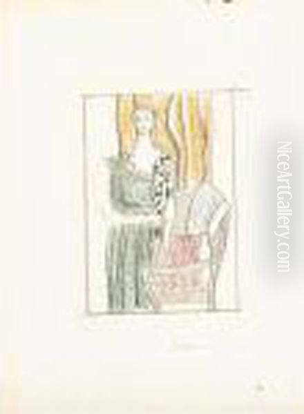 Etude Pour Le Portrait De Madame Chester Dale Oil Painting by Fernand Leger