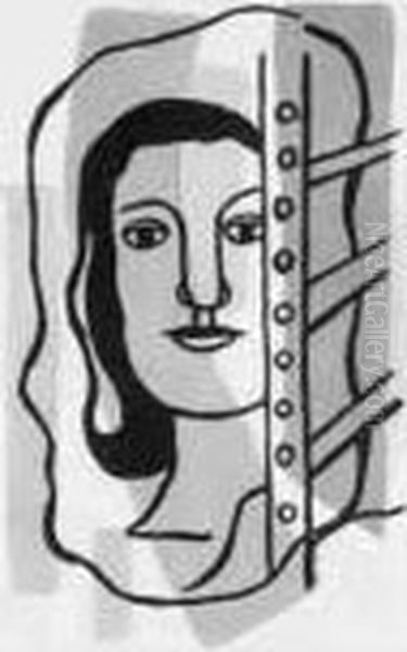 Femme Oil Painting by Fernand Leger