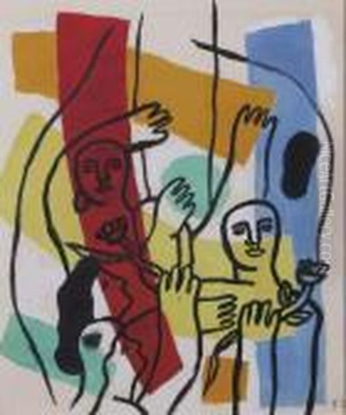 La Joie De Vivre Oil Painting by Fernand Leger