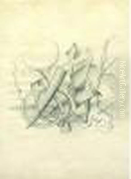 Nature Morte Aux Feuilles De Papier Et Bec De Plume Oil Painting by Fernand Leger